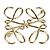 Broche en métal doré Loewe