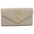 Autre Marque Saint Laurent Bi-fold Long Wallet Beige