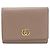 Marmont Gucci Tri-fold Geldbörse Braun