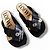 Sandali Loewe in pelle nera con anello Nero - vista 16