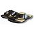 Sandali Loewe in pelle nera con anello Nero - vista 17