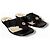 Sandali Loewe in pelle nera con anello Nero - vista 2