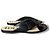Sandali Loewe in pelle nera con anello Nero - vista 4