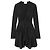 Isabel Marant Usmara Mini-Kleid aus gerafftem Krepp in Schwarz