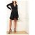 Isabel Marant Usmara Mini-Kleid aus gerafftem Krepp in Schwarz - Ansicht 3