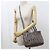 Miu Miu Tote Bag aus grauem Leder Braun - Ansicht 8