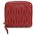 Portafoglio bi-fold Miu Miu in rosso
