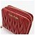 Portafoglio bi-fold Miu Miu in rosso - vista 8