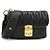 Borsa a tracolla Miu Miu in pelle nera Nero