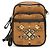 Borsa a tracolla MCM in tela marrone