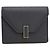 Cartera tri-fold Valextra Iside en Navy Azul marino