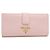 Saffiano Prada Bi-fold langes Portemonnaie in Pink