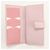 Saffiano Prada Bi-fold langes Portemonnaie in Pink - Ansicht 3