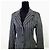 Blazer Moschino Jeans de algodón a raya diplomática Negro - vista 4