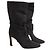 Lk Bennett Eliza Black Suede Ankle Boots Size 40 - view 3