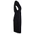 Vestido Hermès de jersey drapeado negro con hebilla de gancho plateada oversized – años 00 - vista 2