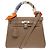 Hermès Borsa HERMES Kelly 25 in Pelle Étoupe - 103914 Taupe - vista 3