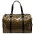 Borsa Boston Fendi Zucchino Crystal Marrone