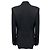 Barbara Bui Navy Blue Ribbed One Button Wool Blazer - view 3