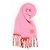 Loewe Wollschal rosa mit roten Fransen Pink - Ansicht 17
