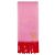 Loewe Wollschal rosa mit roten Fransen Pink - Ansicht 2