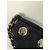 Chanel schwarzer Lederschal mit CC-Brosche - Ansicht 4