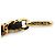 Timeless Chanel Vintage Gold Metal Black CC Medallion 1982 Kettengürtel Golden - Ansicht 5