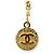 Timeless Chanel Vintage Gold Metal Black CC Medallion 1982 Kettengürtel Golden - Ansicht 6