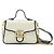 Gucci Mini borsa a mano Torchon in pelle GG Marmont White Blue Bianco