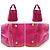 Prada Cahier Multicolour Fuchsia Samt-Shopper mit Schulterriemen Pink - Ansicht 3