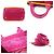 Prada Cahier Multicolour Fuchsia Samt-Shopper mit Schulterriemen Pink - Ansicht 4