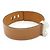 Hermès Bracciale Hermes Collier de Chien 24 in pelle Tan T3 metallo argentato Beige - vista 6