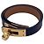 Hermès Bracciale Kelly Double Tour in pelle nera e hardware dorato Hermes Nero - vista 3