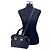 Fendi Borsa Chameleon in pelle martellata nera con tracolla Nero - vista 2
