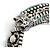 Bracciale rigido GUCCI Interlocking G Flower Cat Head Green Stone Argento - vista 7