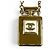 Chanel B22S Coco Mark Parfümflaschen-Locket-Anhänger Halskette Weiß Golden