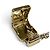 Chanel B22S Coco Mark Parfümflaschen-Locket-Anhänger Halskette Weiß Golden - Ansicht 8