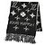 Sciarpa con frange Monogram Shine Louis Vuitton Nero