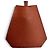 Hermès Collana Clochette Hermes Vintage in Togo Brick Marrone - vista 3