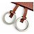 Hermès Collana Clochette Hermes Vintage in Togo Brick Marrone - vista 6