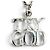 Autre Marque Collana con pendente Tiffany Vintage TRY GOD in argento sterling