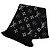 Sciarpa Louis Vuitton Logomania Shine in misto lana e seta Nero Argento