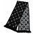 Sciarpa Louis Vuitton Logomania Shine in misto lana e seta Nero Argento - vista 4