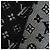Sciarpa Louis Vuitton Logomania Shine in misto lana e seta Nero Argento - vista 5