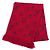 Estola de flecos Monogram Ruby Louis Vuitton Roja