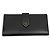 Prada City Calf Langbrieftasche mit Dreieckslogo Schwarz