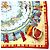 Hermès Pañuelo de seda Hermes Prieres au Vent Roja Multicolor - vista 5
