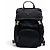 Prada Nylon Leather Triangle Logo Backpack Black