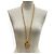 Collana a catena dorata Chanel Vintage 95P Coco Mark D'oro - vista 2