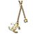 Chanel Coco Mark Quilted Rhinestone Necklace Golden - view 3